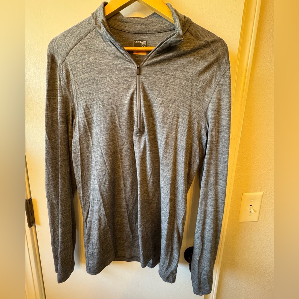 Icebreaker Men's Merino 200 Oasis Long Sleeve Half Zip Medium